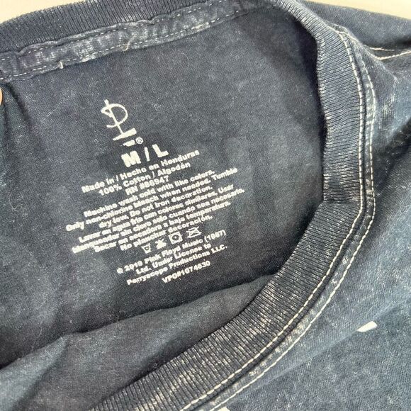 Pink Floyd Shirt Womens Navy Blue Medium Dark Side of the Moon Tour Graphic Tee - Picture 3 of 7